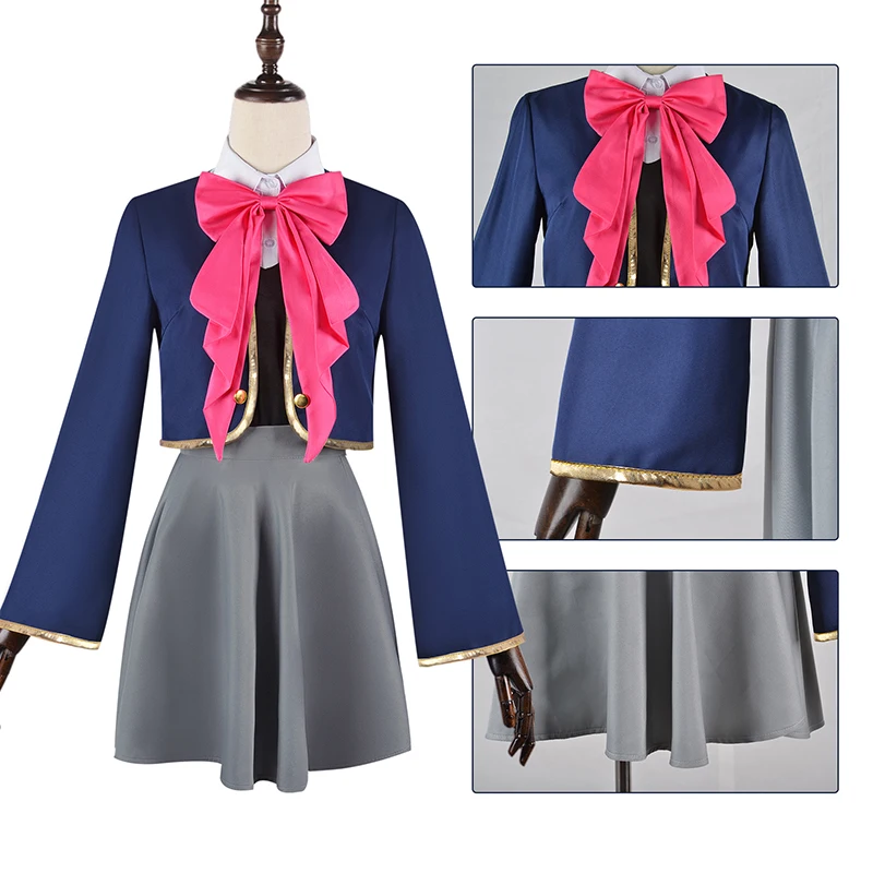 

Anime Oshi No Ko Arima Kana Cosplay Hoshino Rubii Cosplay Dress Wig Rubii Cosplay Campus Uniform Skirt Vest Stage Girl Role Play