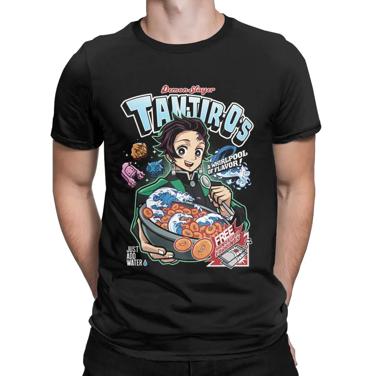 

Забавная Классическая футболка Tanjir O's (рассеиватель демонов), Мужская одежда, хлопковые футболки с круглым вырезом, футболки с коротким рука...