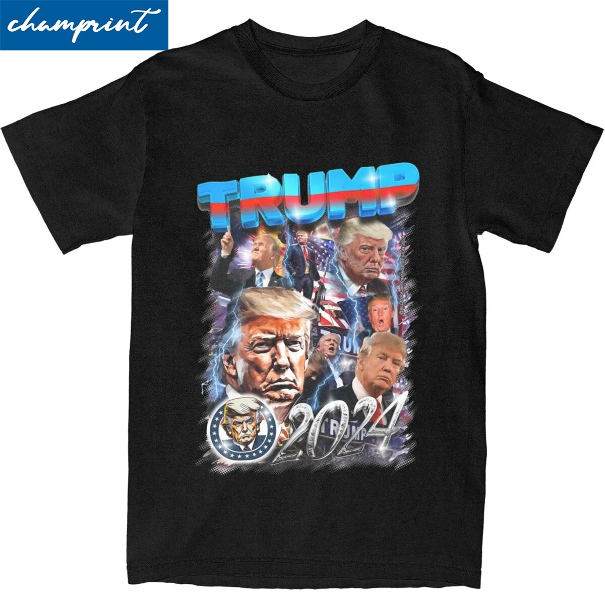 Мужская футболка с коротким рукавом и круглым вырезом