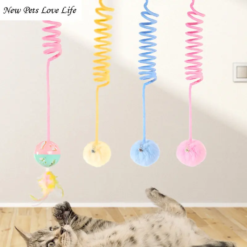 

Cat Toy Funny Self-hey Hanging Door Automatic Kitten Scratch Rope For Cats Pet Stick Cat Interactive Cat Automatic Toy Supplies