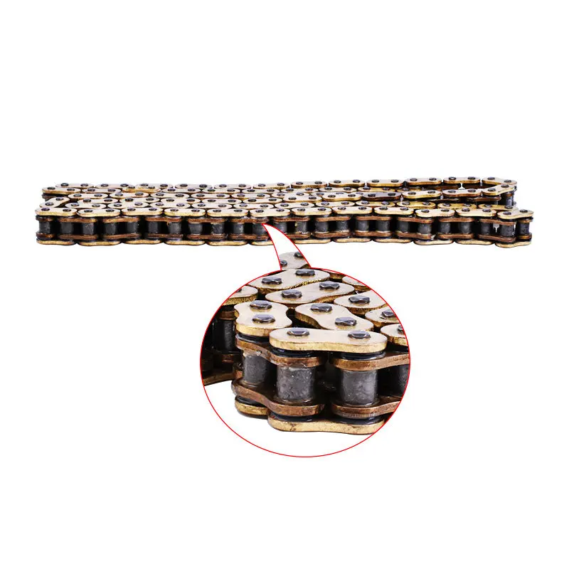 428HO 120L 120 звеньев 428HV 428HX 428 HO HX Золотая цепь передачи мотоцикла для Suzuki GP100 GP100C GP 100