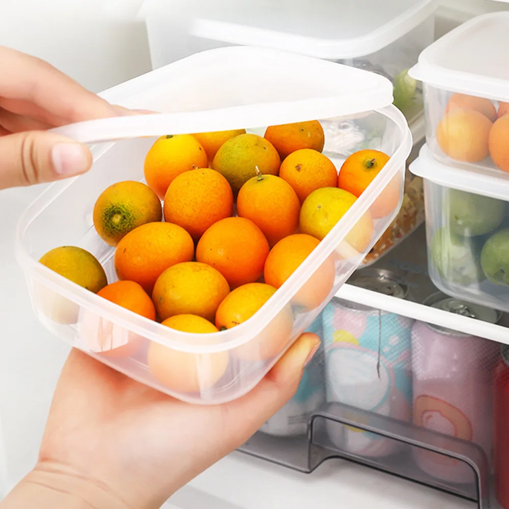 

Crisper Food Containers Storage Boxes Plastic Clear Microwave Freezer Safe Dispenser Food Storage Containers Organization