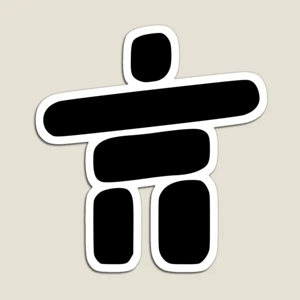 Черный магнит Inukshuk детский декор наклейки забавная игрушка милый магнитный