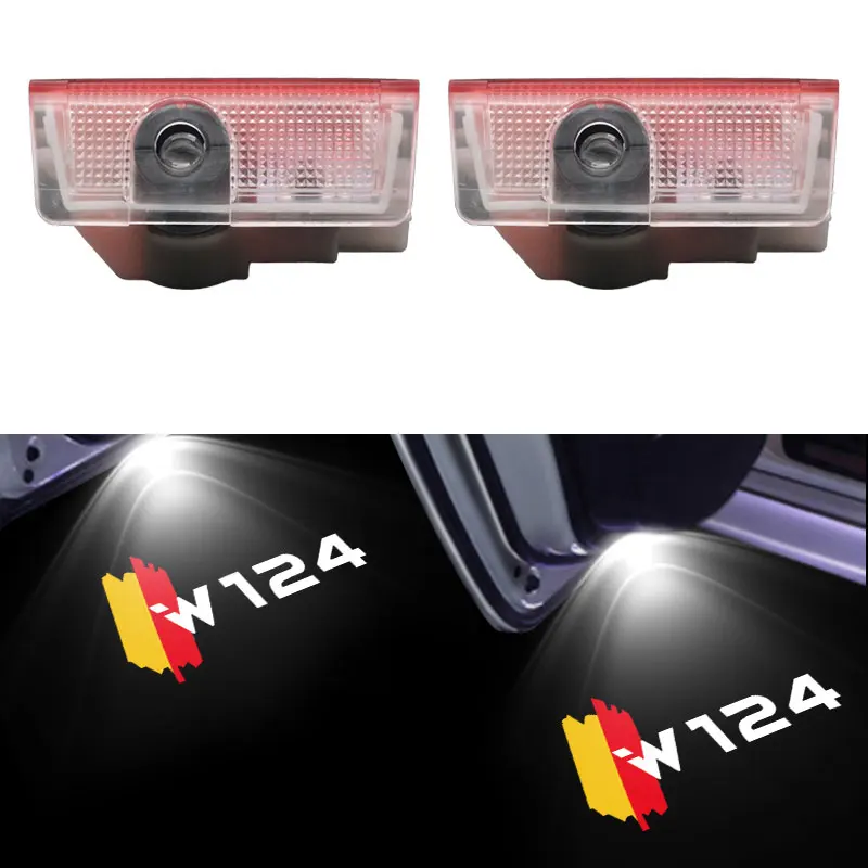 

2 шт., светодиодные лампы для дверей автомобиля Mercedes Benz E W124