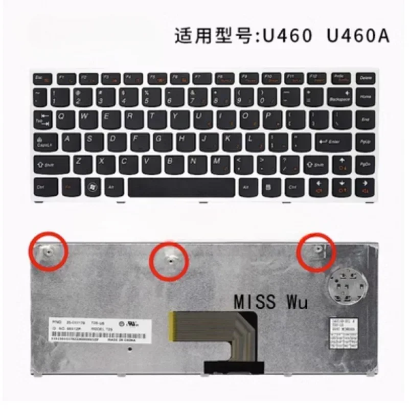 Новая Оригинальная клавиатура для ноутбука Lenovo IdeaPad U310 U410 z460a z465g Z460 u460 u460a z465 z460g