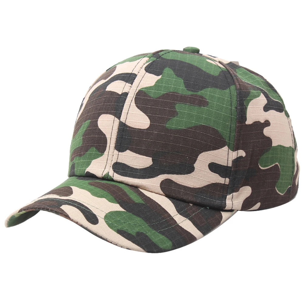 

Men Baseball Cap Outdoor Sports Adjustable SunHat Camo Hunting Fishing Army Camouflage Sunscreen Cap Fashion Casual Equipment
