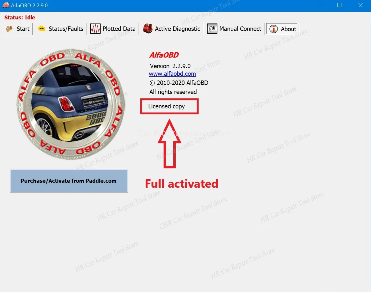 AlfaOBD v 2.2.9.0 для Windows с полной лицензией — диагностика Alfa Fiat Lancia Abarth Dodge RAM Chrysler Jeep