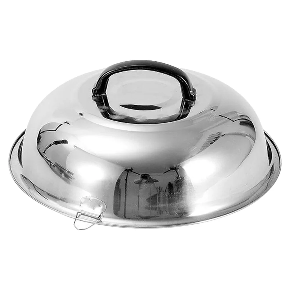

Cover Lid Pot Dome Pan Steel Stainless Melting Roundcooking Basting Universal Lids Cookware Griddle Covers Cheese Replacement