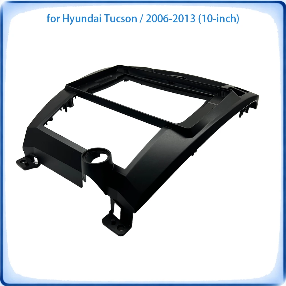 Фото Рамка для автомагнитолы Hyundai Tucson 2006-2013, 10 дюймов, с проводкой и кабелем питания, аксессуары для авто, Plug & Play №4