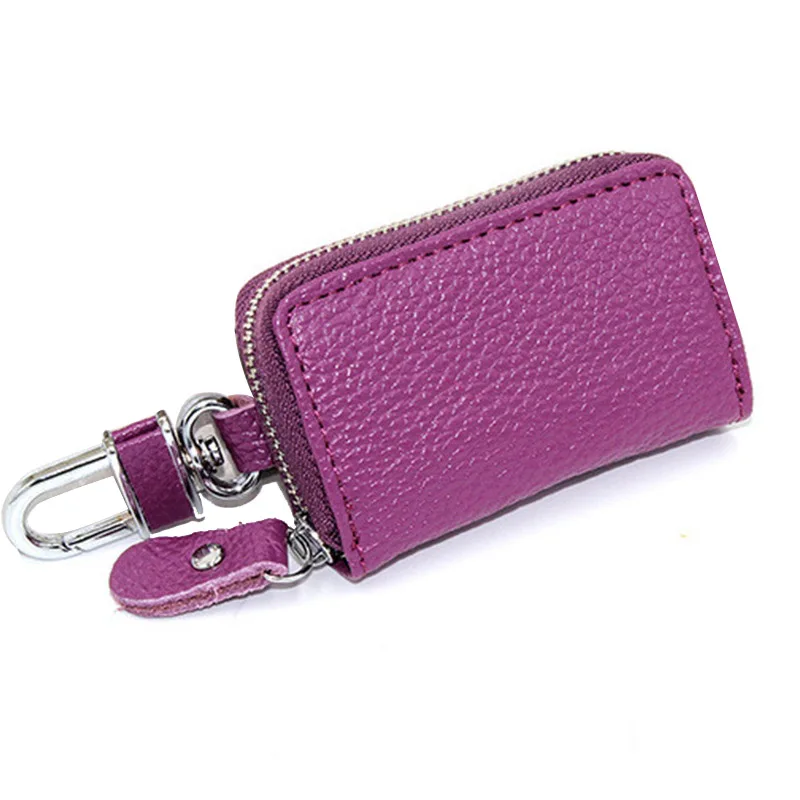 

Bag Wallet Car Wholesale Key Leather Key Key Zipper Leather Holder Bag Key Keychain Universal Leather Car Keychain Car Bag