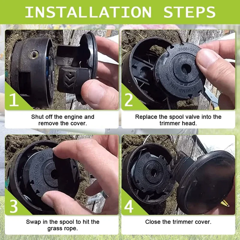 4шт 1 65 Мм 6 М Триммер для стрижки травы F016800351 Сменная катушка триммера ART 24 27 30 30-36 LI