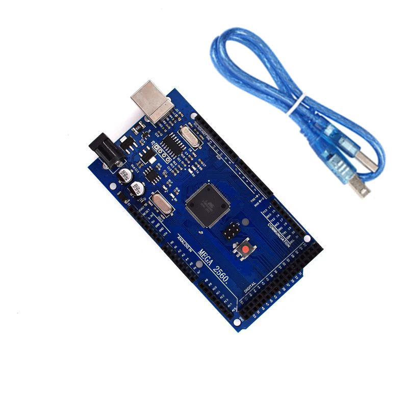 USB-плата MEGA2560 MEGA 2560 R3 ATmega2560-16AU CH340G AVR, макетная плата MEGA2560 для