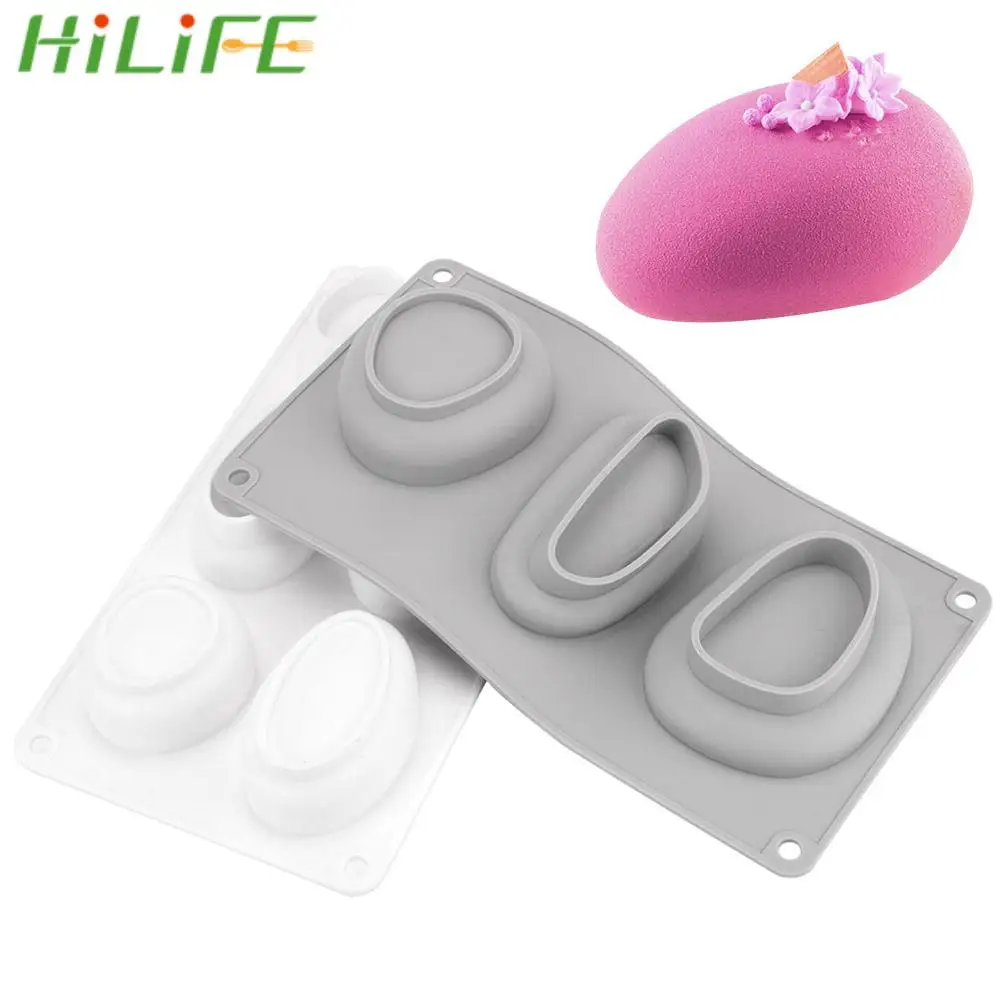 

Silicone Cake Mold Baking Form Mold For Plaster Concrete Dessert Mousse Round Stone Shape DIY Soap Mould Cake Decorating Tools