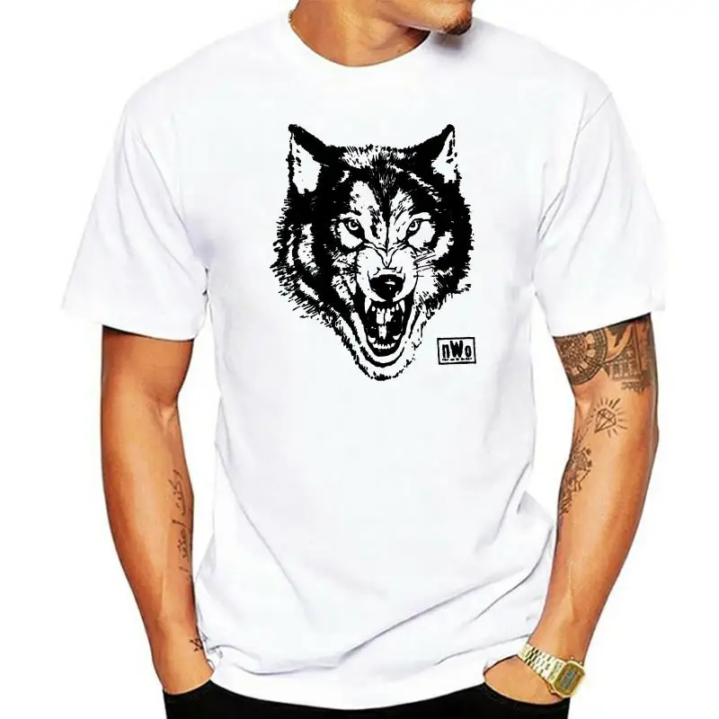 Nwo New World Order Wolfpac Logo Adult Red T-Shirt Cool Tops Tee Shirt