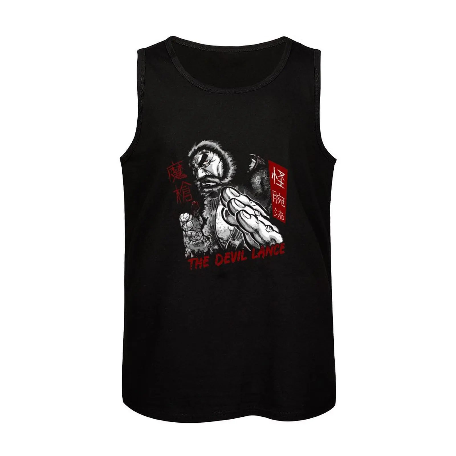 Kuroki Gensai Kengan Tank Top мужская футболка из хлопка