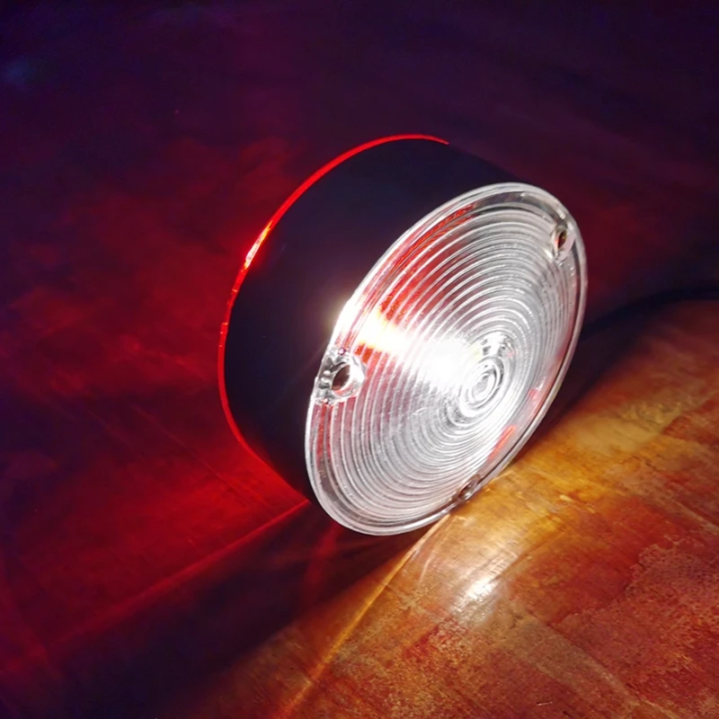 Trailer Truck Lorry Earring Red White Mirror Side Marker Lamp with bulbs 24V For Volvo Scania Benz truck E11