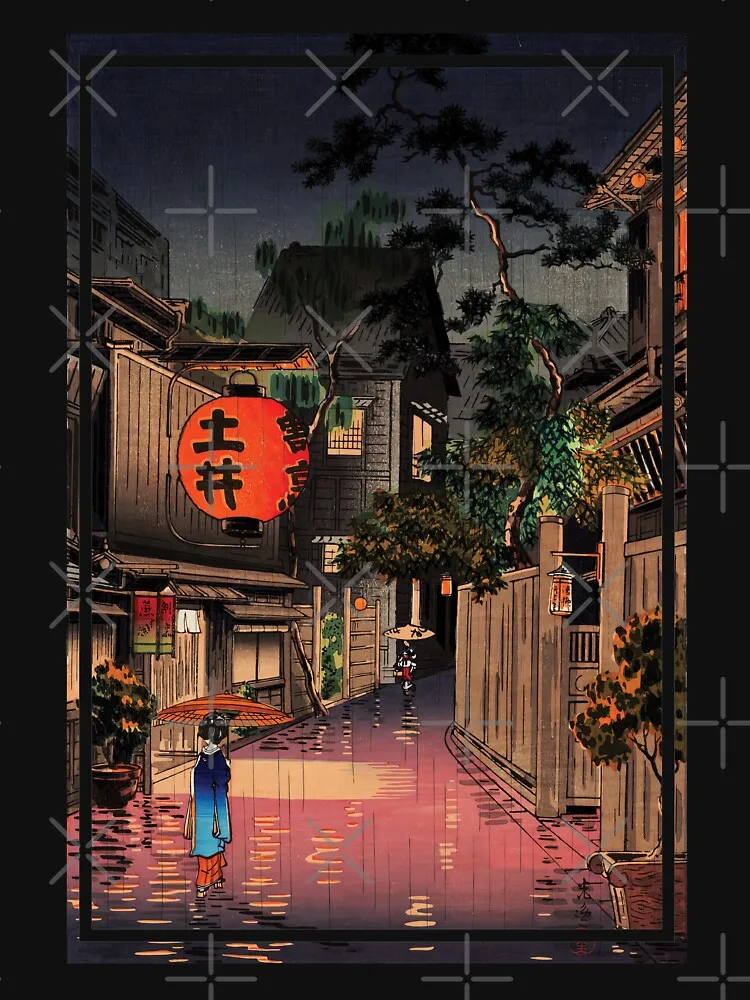 Классическая футболка Ushigome Kagurazaka от Tsuchiya Koitsu мужская и женская одежда хлопковые