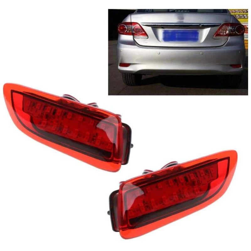 1 пара фонарей заднего бампера светодиодный отражатель стоп-сигнал ходовые огни