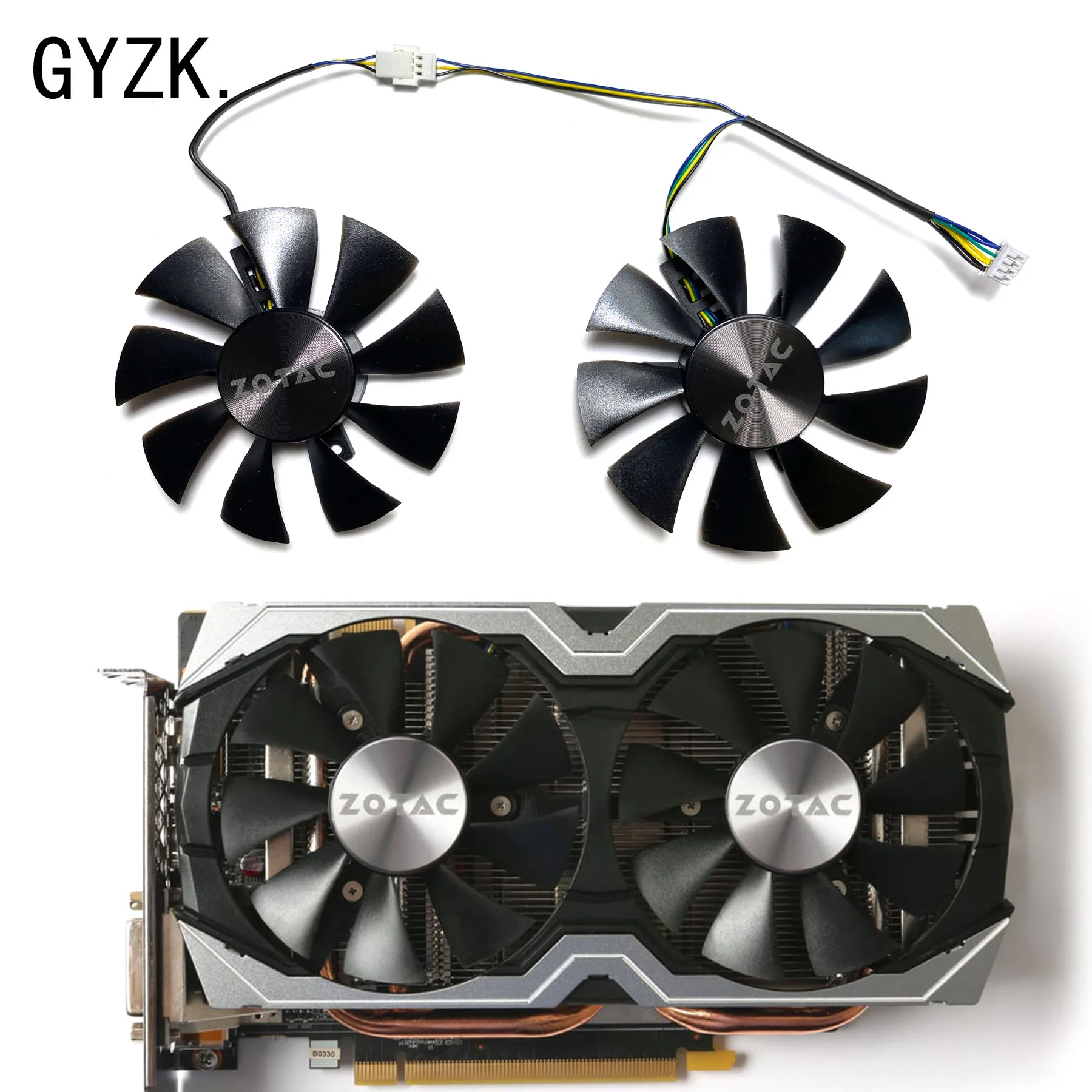 Новинка для ZOTAC GeForce GTX1060 1070 MiNi AMP! Выпуск + вентилятор для замены видеокарты GFY09010E12SPA GA91S2H