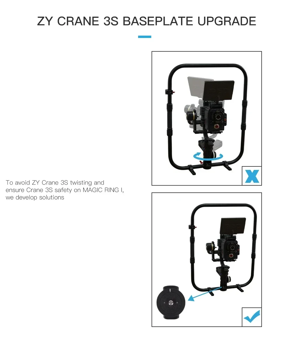 MAGIC RING I Ручное кольцо с адаптером шестерни ARRI для стабилизатора одной ручкой ZHIYUN