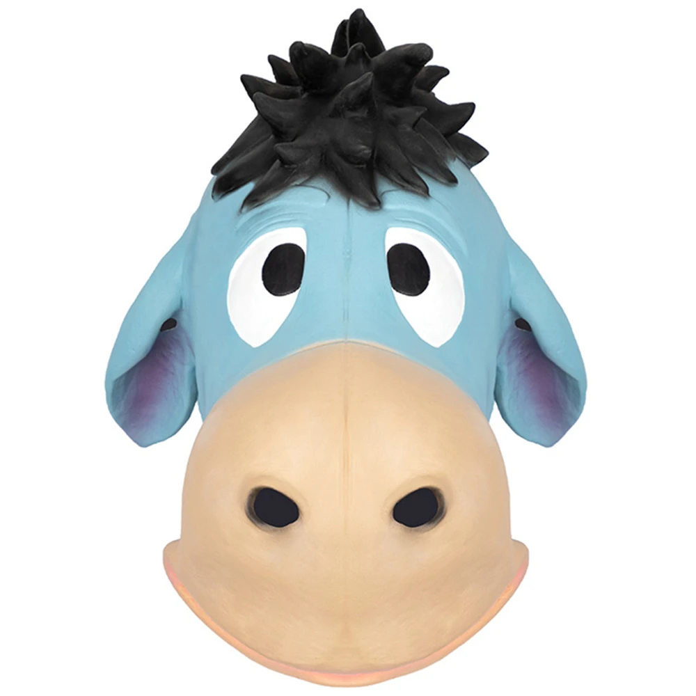 

Маска осла, маска на голову, роскошная латексная маска на всю голову с животными, реквизит для костюмированной вечеринки