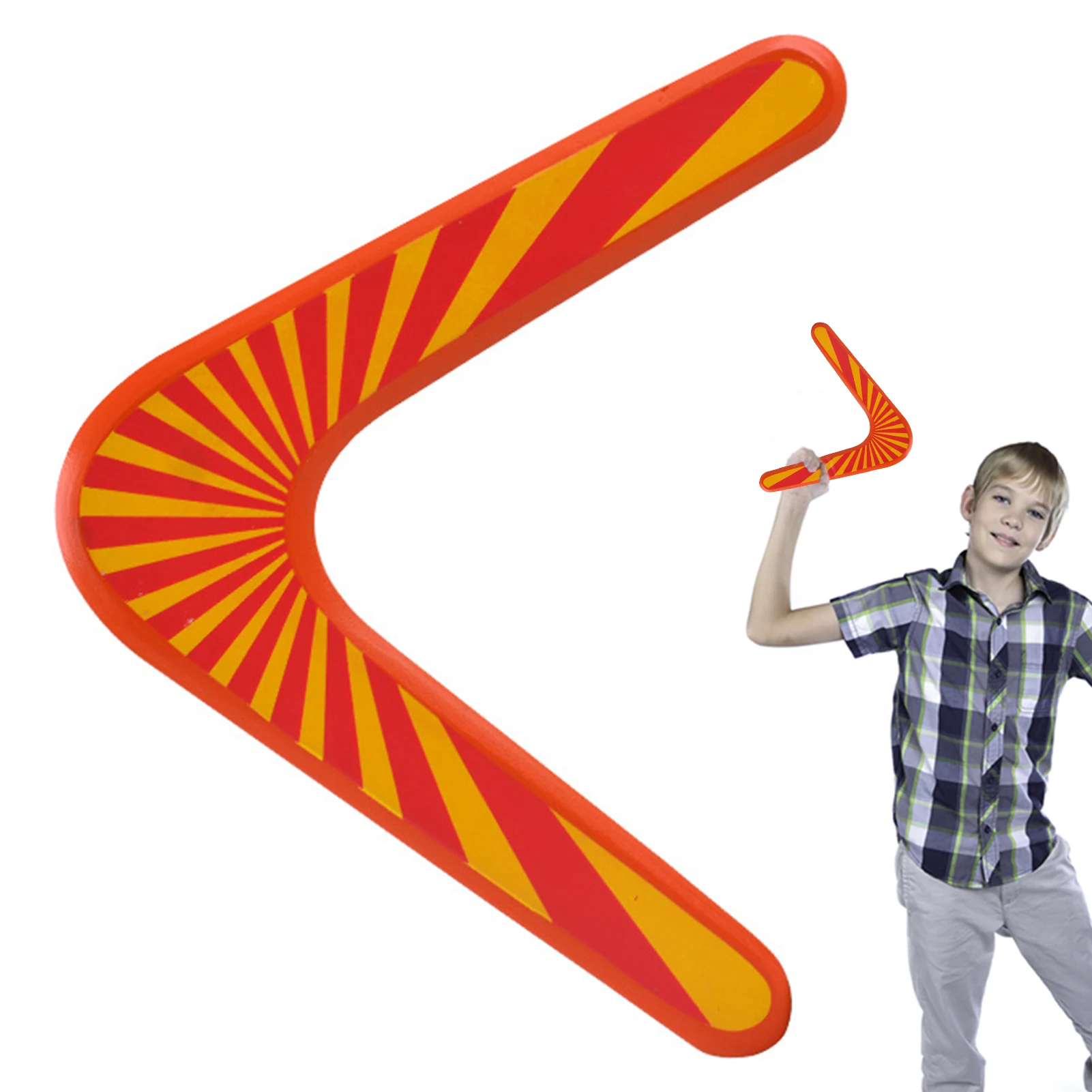 

Throwback V Shaped Boomerangs Flying Disc Throw Catch Outdoor Game Returning Boomerangs Kids Toys Parent-child Interactive Game