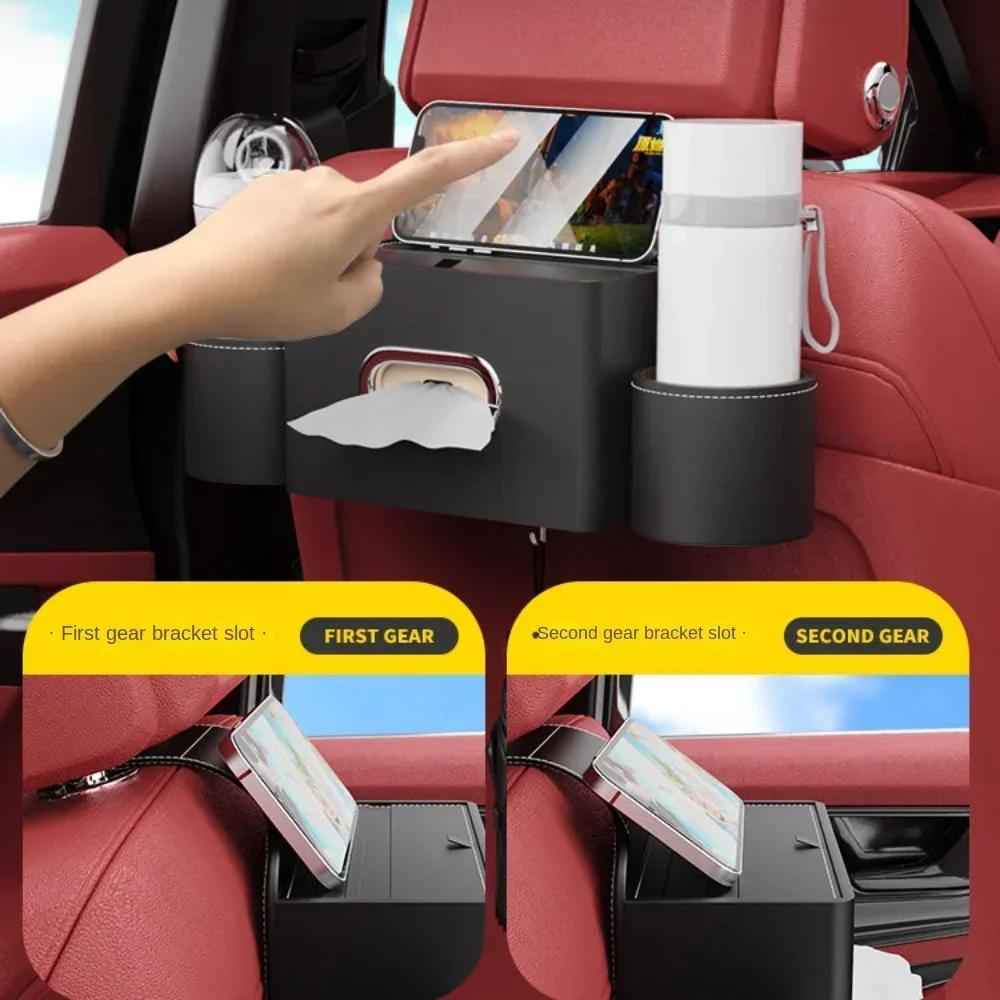 For Hyundai I20 I30 Car Seatback Multi-Functional Storage Box Seat Back Organizer Rack Rear Tissue Accessories