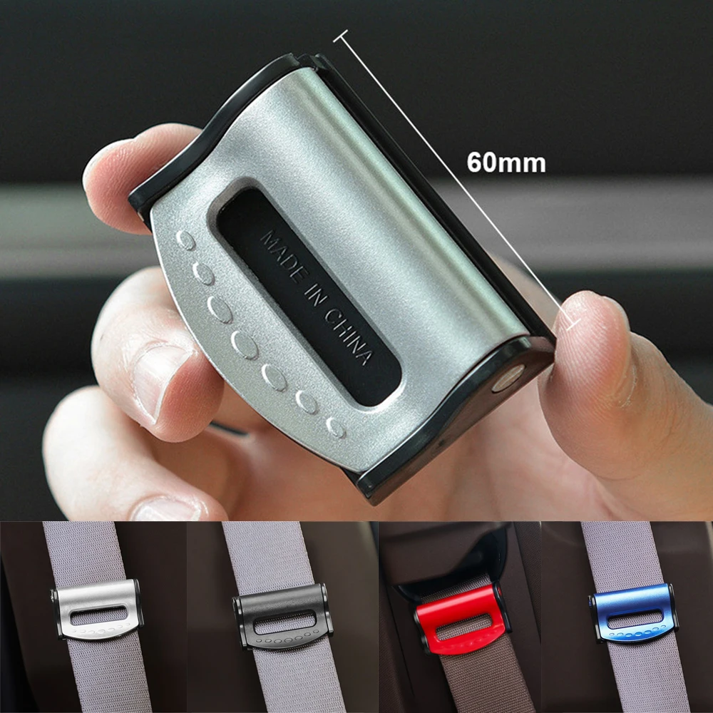 

2PCS Car Safety Seat Belt Buckle Clip Seatbelt Stopper Adjuster Clip Car Strap Clips Fixed For Hummer H1 H2 H3 Car Accessories