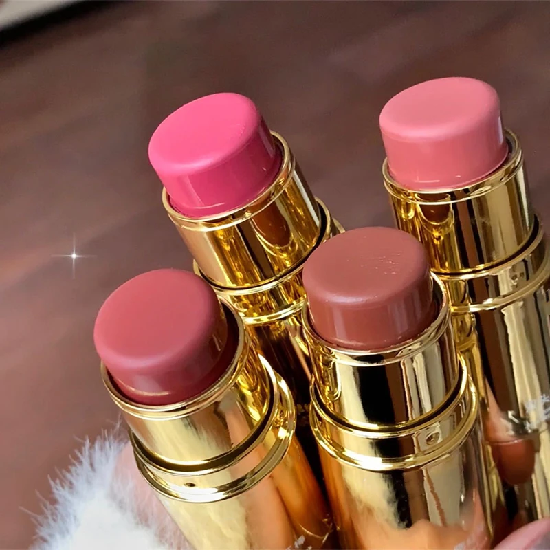 Двойная головка румяна-стик многоцелевой крем красные отеки тени для век