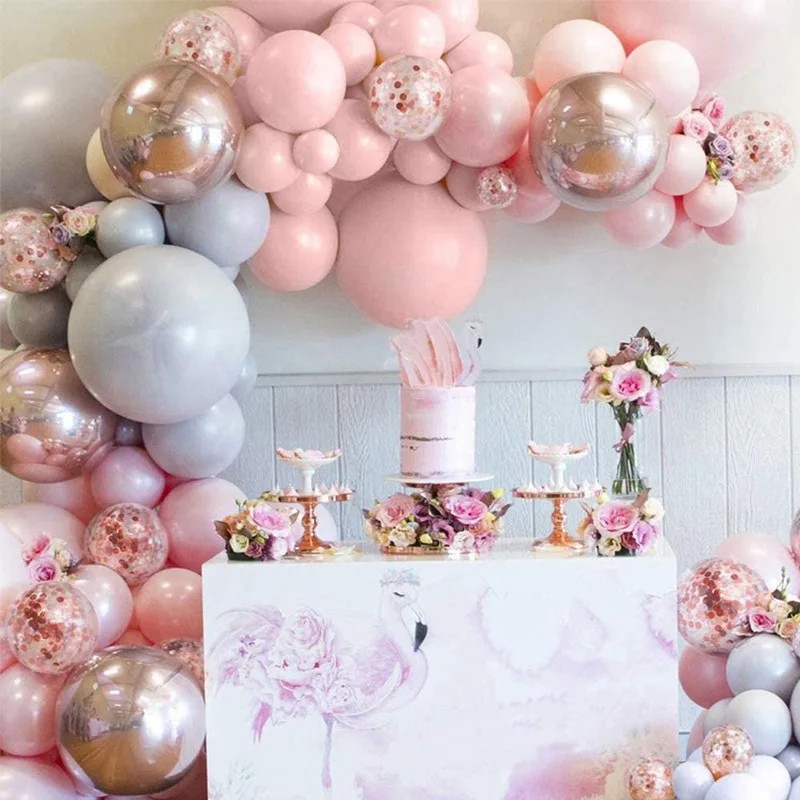 

Macaron Balloon Garland Arch Kit Wedding Birthday Party Decoration Confetti Latex Balloons For Girls Baby Shower