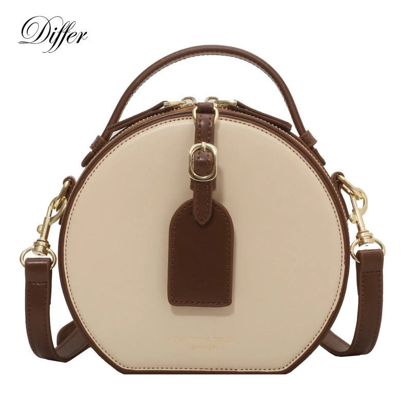 For Women Pu Leather Handbags High Quality Fashion Purse Lady Crossbody Bags Small Circle Totes
