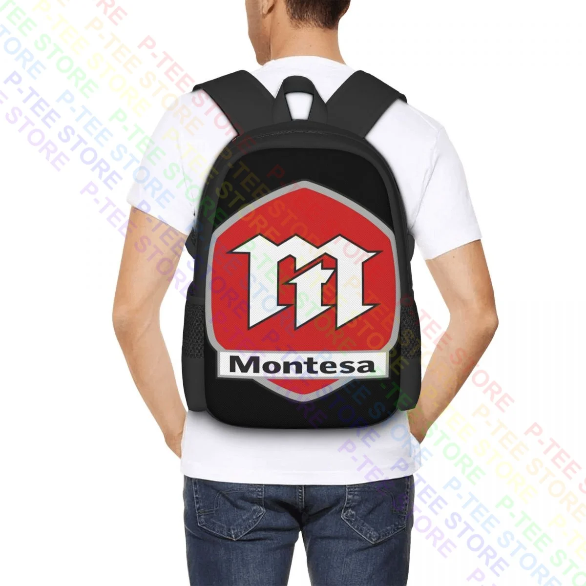 3D-печать логотипа мотоцикла Montesa P-1183Backpack большой емкости