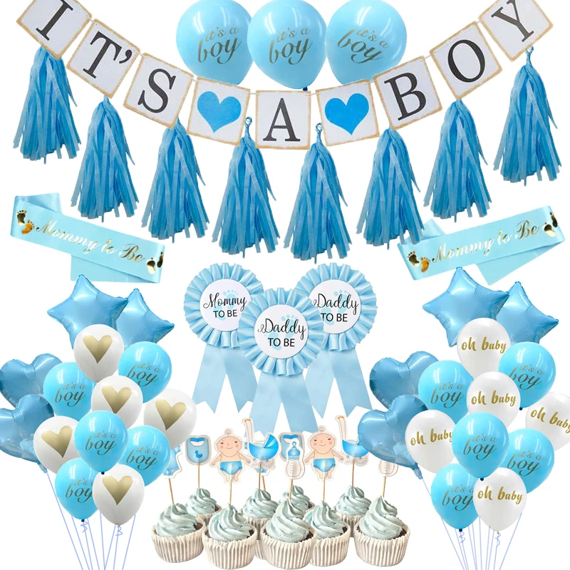 

Baby Shower Girl Boy Decorations It's A Boy It's A Girl Banner Oh Baby Kids Decor Balloons Gender Reveal Birthday Party Supplies