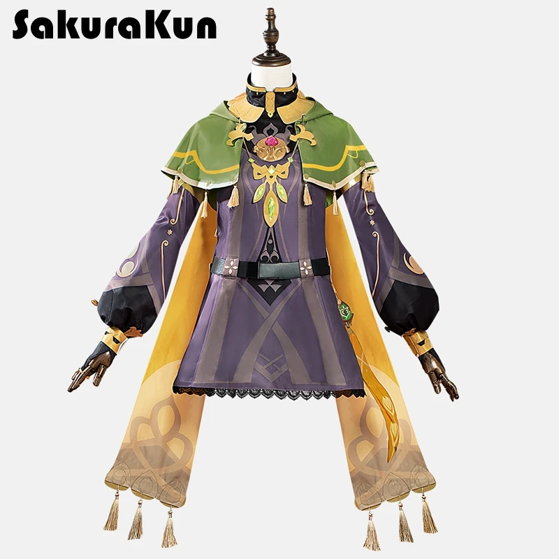 

Костюм для косплея Game Genshin Impact Collei, высококачественное женское платье, наряд для Хэллоуина, костюм для косплея, полный комплект