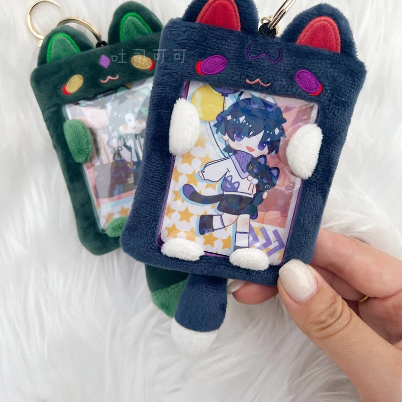 Новая игра Genshin Impact Xiao Balladeer мягкий Kawaii Cat плюшевый держатель сумка для хранения