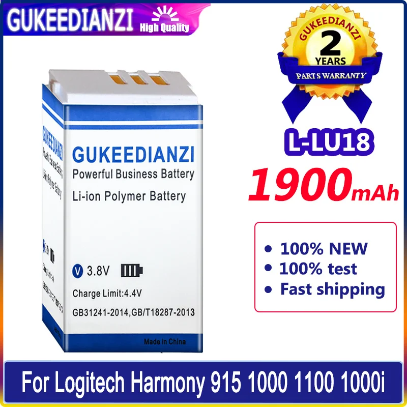 Φ (Harmony 1000) 1900mAh для Logitech Harmony 915 1000 1100 Φ LU18 L52B Φ