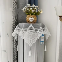 european romantic lace embroidery pendant tablecloth air conditioner washing machine cover cloth holiday living room decoration