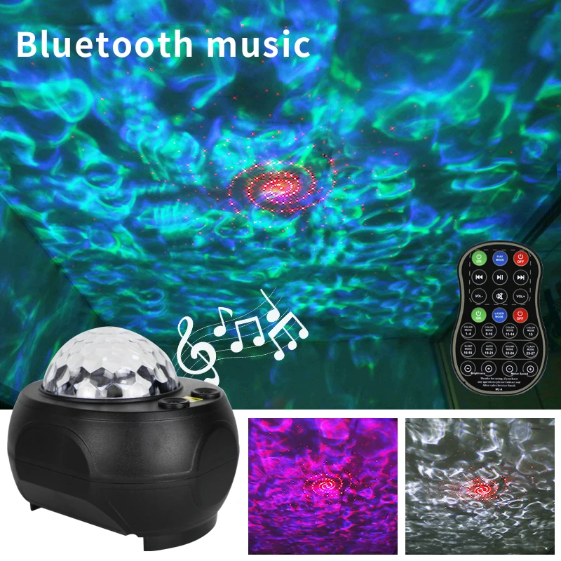 

LED Sky Star Galaxy Projector Night Light Bluetooth-Speaker For Home Bedroom Decoration Child Kids Christmas Present