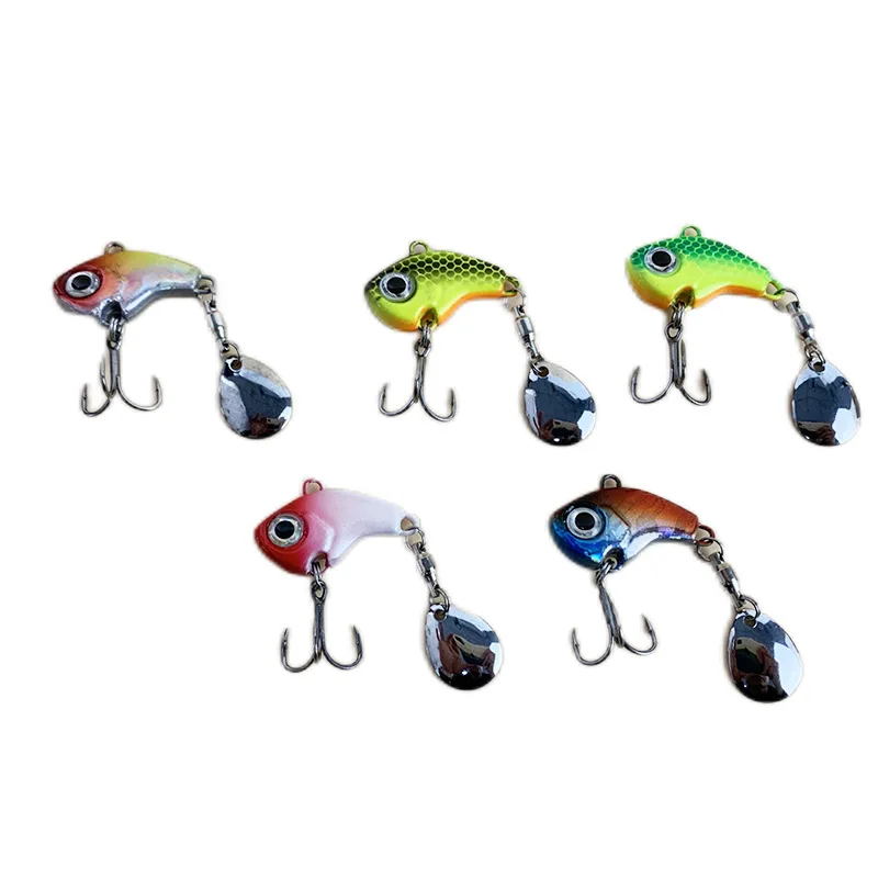 

Fishing Lures Wobble Rotating Metal Vib Vibration Bait Winter Fishing 7/10/15/20g Artificial Hard Baits Spinner Spoon Lure Pesca