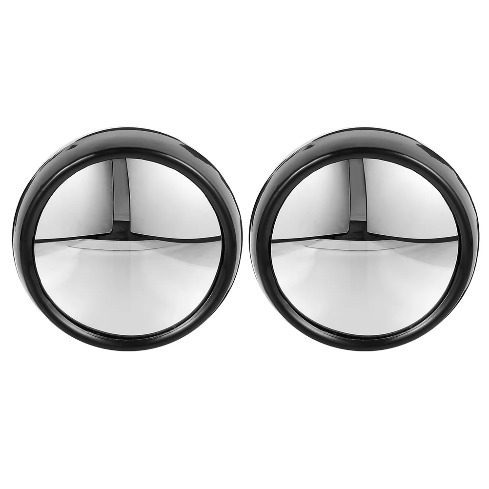 

2 Pcs Circle Mirrors Safety Cabinet Desk Screen Rearview Rear-View Acrylic Lens Office