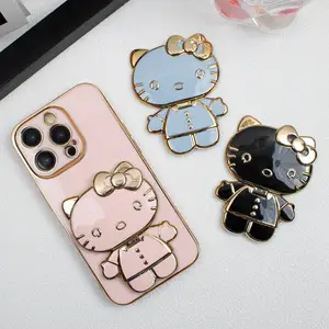 Imported Sanrio Hello Kitty Phone Stand Holder for Samsung Xiaomi Huawei Iphone Oppo Case Cartoon Mobile Phon