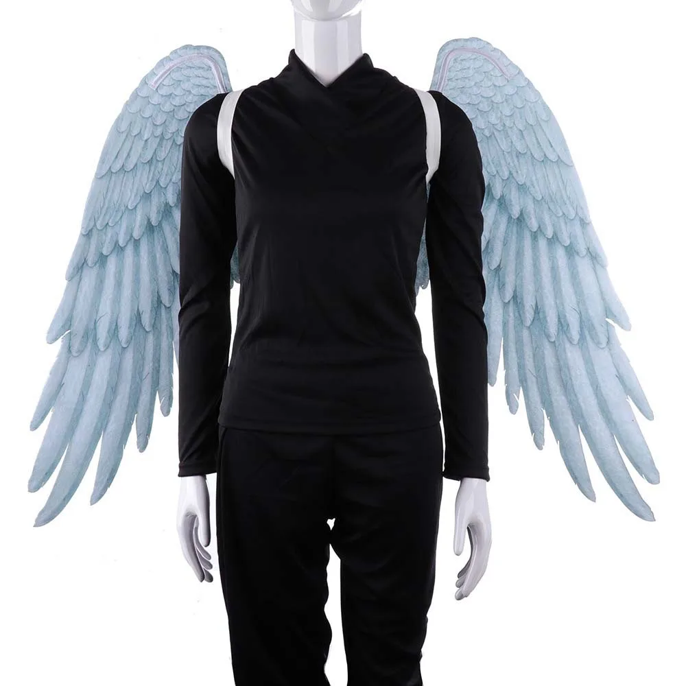 

Крылья Ангела Внешняя торговля карнавал Марди Гра Хэллоуин большие черно-белые крылья костюмы реквизит