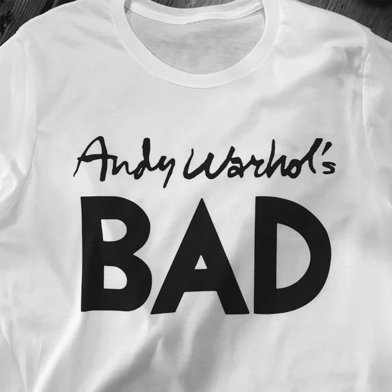 Andy Warhol BAD T Shirt Men Women Vintage Blondie Debbie Harry Cotton Tshirt Casual Loose Short Sleeve T-shirts Man Streetwear