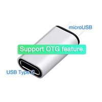 female usb c micro usb male otg adapter for android phone microusb 5 pin to usb type c converter for flash drive and usbc dac