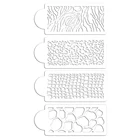 4 шт.компл. трафарет для торта в стиле зебры с леопардовым принтом, Аэрограф, конфеты с животными, помадки, формы для украшения торта, Мусса