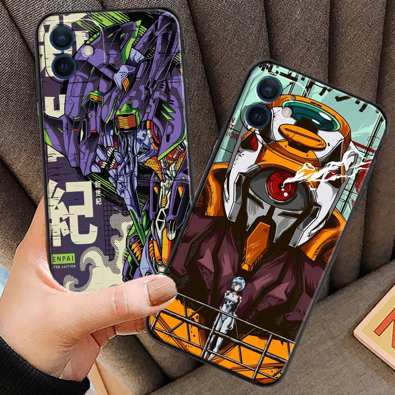 

Neon Genesis Evangelion EVA Phone Cases For iPhone 11 Pro 12 13 MAX 6 6S 7 8 Plus XS 13 Mini X XR SE 2020 Silicone Cover Fanda