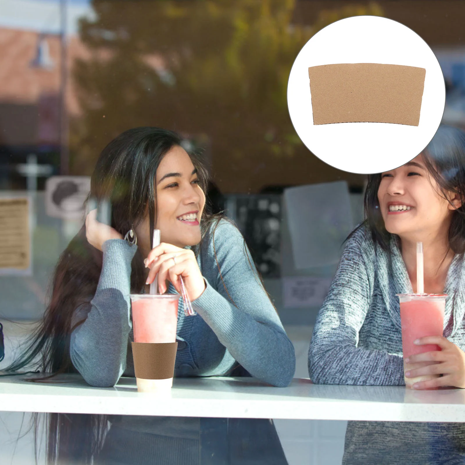 

Cup Sleeves Sleeve Coffeeholder Protector Cover Drink Cardboard Heat Resistant Tea Paper Hot