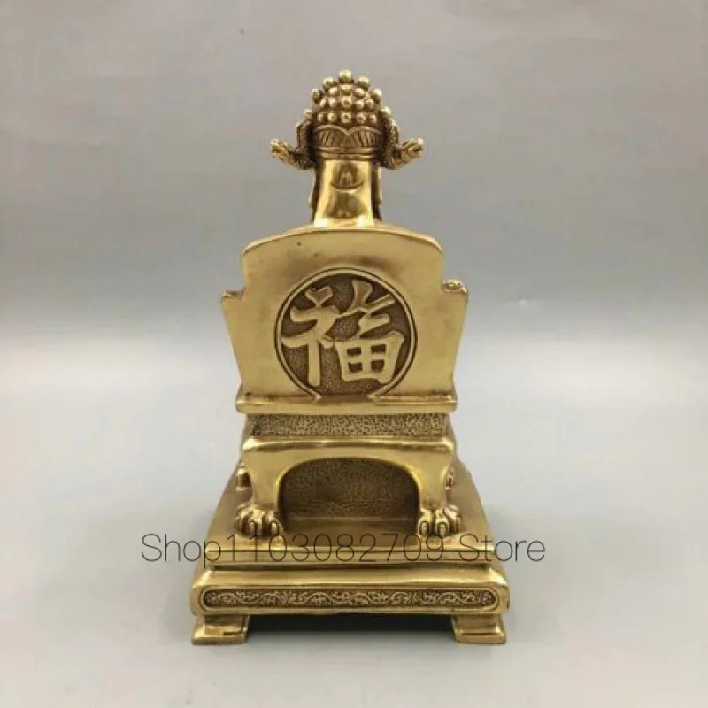 Китайская античная бронзовая скульптура Fortune God Wind Water Collection Decoration