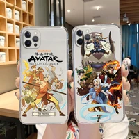 anime avatar the last airbender phone case transparent soft for iphone se 2020 7 8 plus 11 12 13 pro max mini x xs xr max case