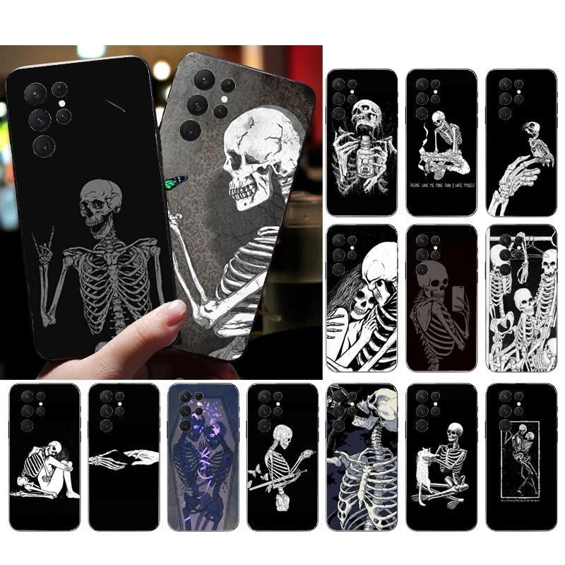 

Phone Case for Samsung Galaxy S23 S22 S21 S20 Ultra S20 S22 S21 S10 S9 Plus S10E S20FE Skeleton Case